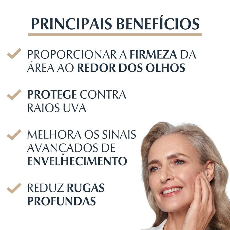 EUCERIN Creme de Olhos Anti-Idade Firmador Hyaluron-Filler + Elasticity FPS20 15ml