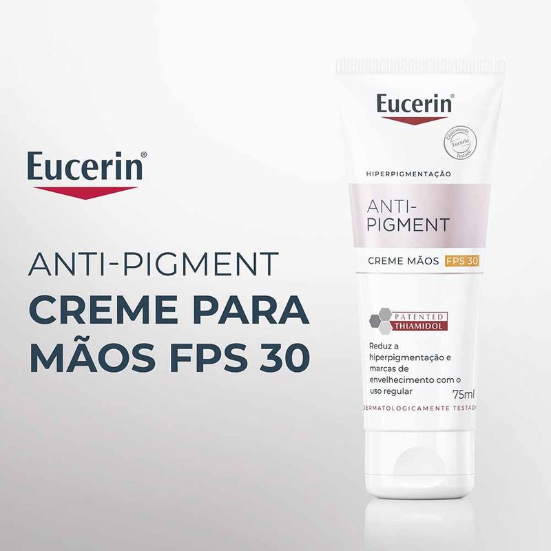 EUCERIN Creme de Mãos Clareador de Manchas Anti-Pigment FPS30 75ml
