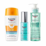 Eucerin Kit - Protetor Solar + Gel Hidratante + Gel de Limpeza Facial Kit